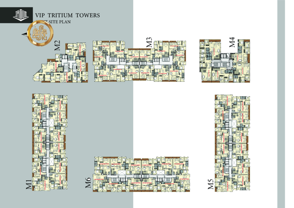 پلان آپارتمان برج های پروژه تریتیومVIP  